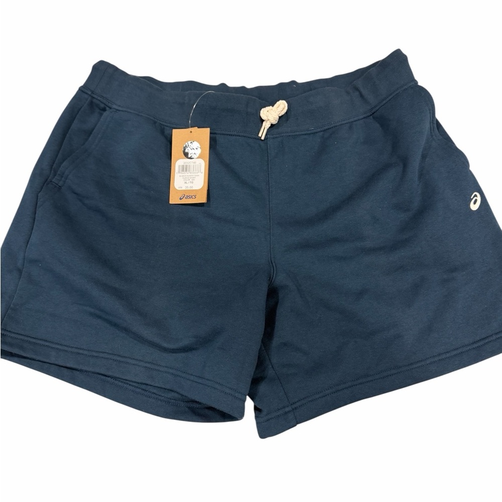 ASICS Women's Navy Drawstring Athletic Shorts XL